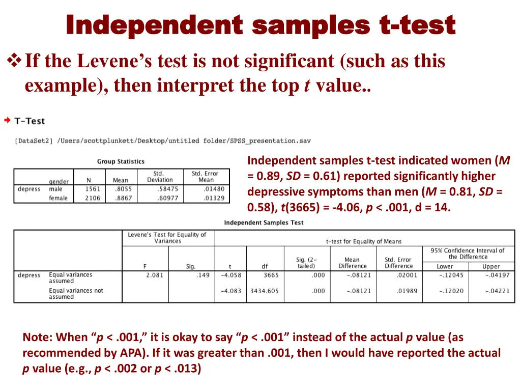 independent samples t independent samples t test 6