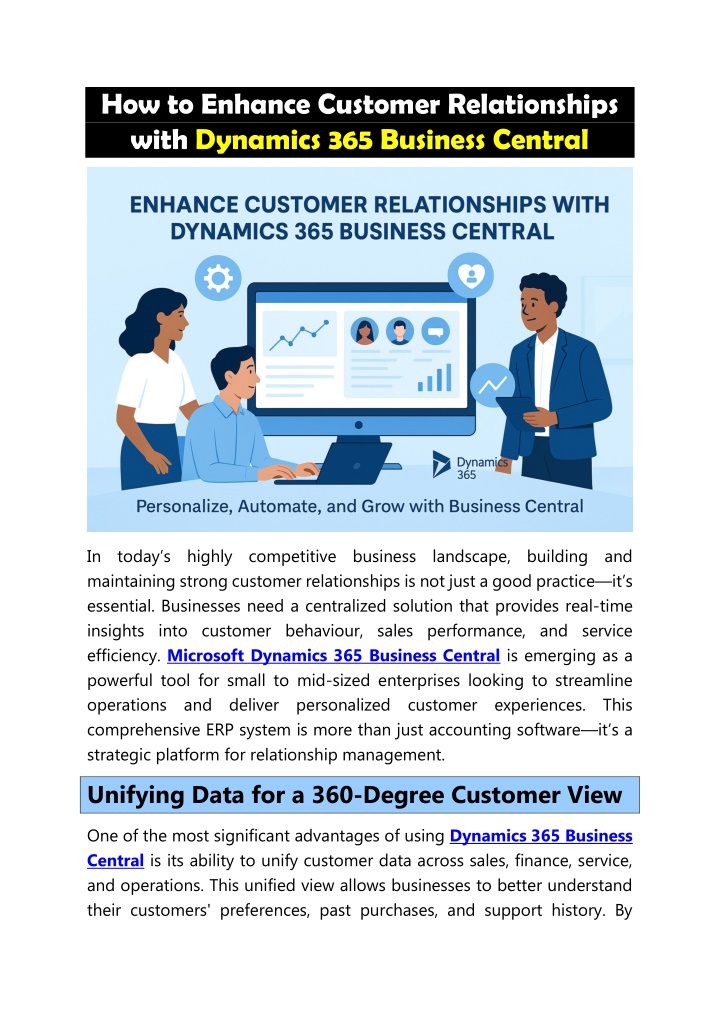 how to enhance customer relationships with