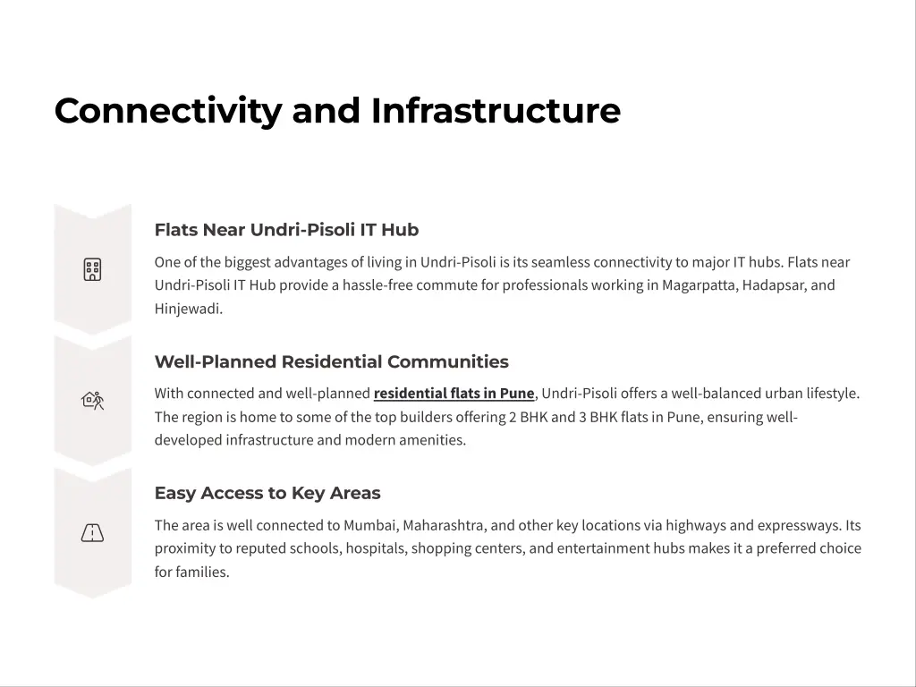 connectivity and infrastructure