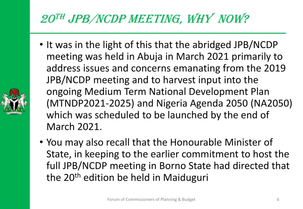 20 th jpb ncdp meeting why now 1