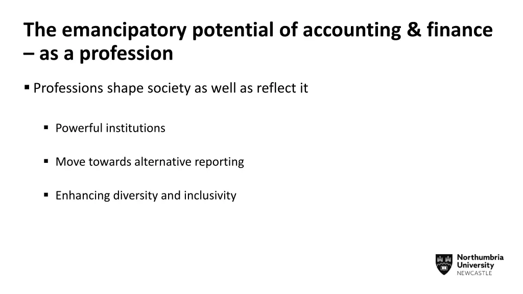 the emancipatory potential of accounting finance 1
