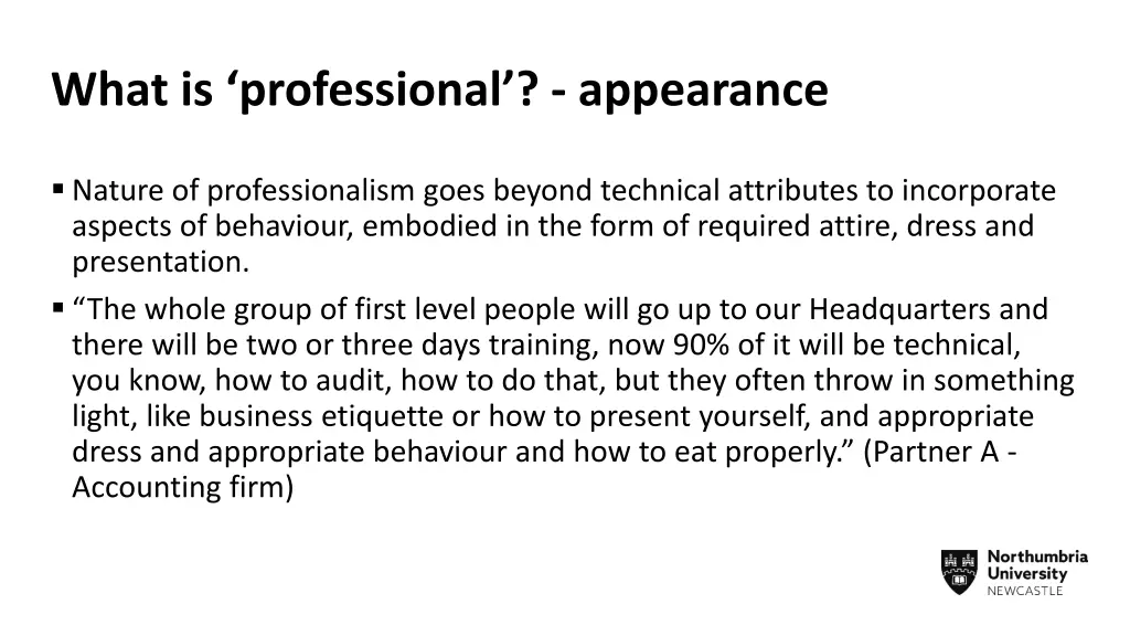 what is professional appearance