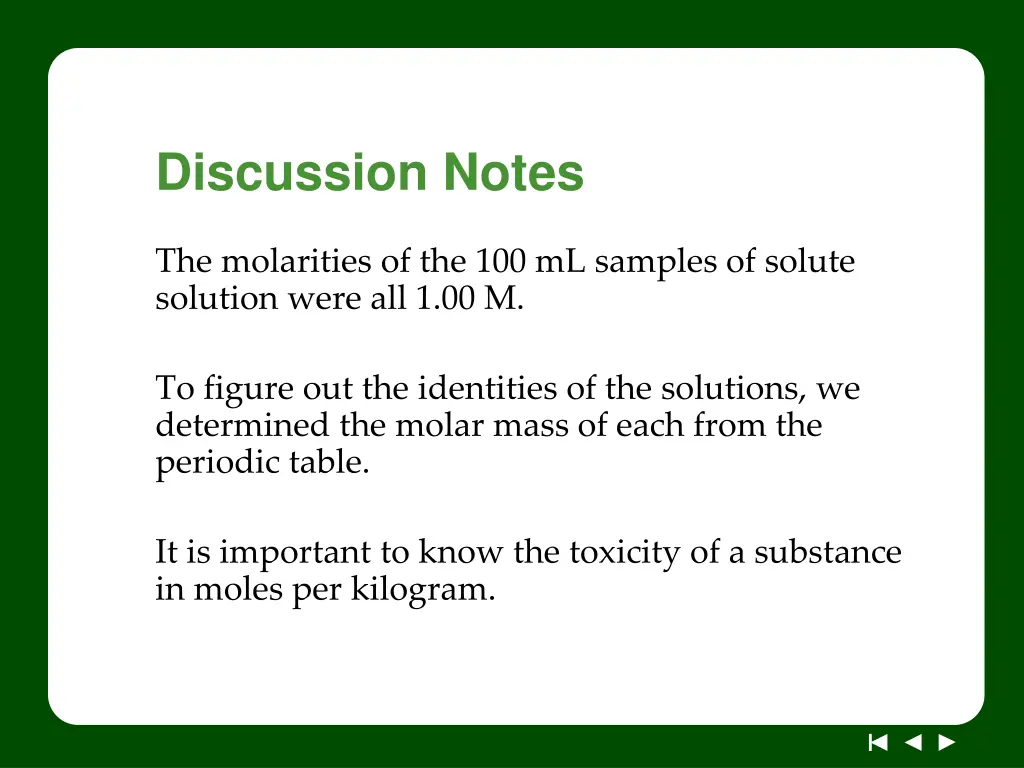 discussion notes