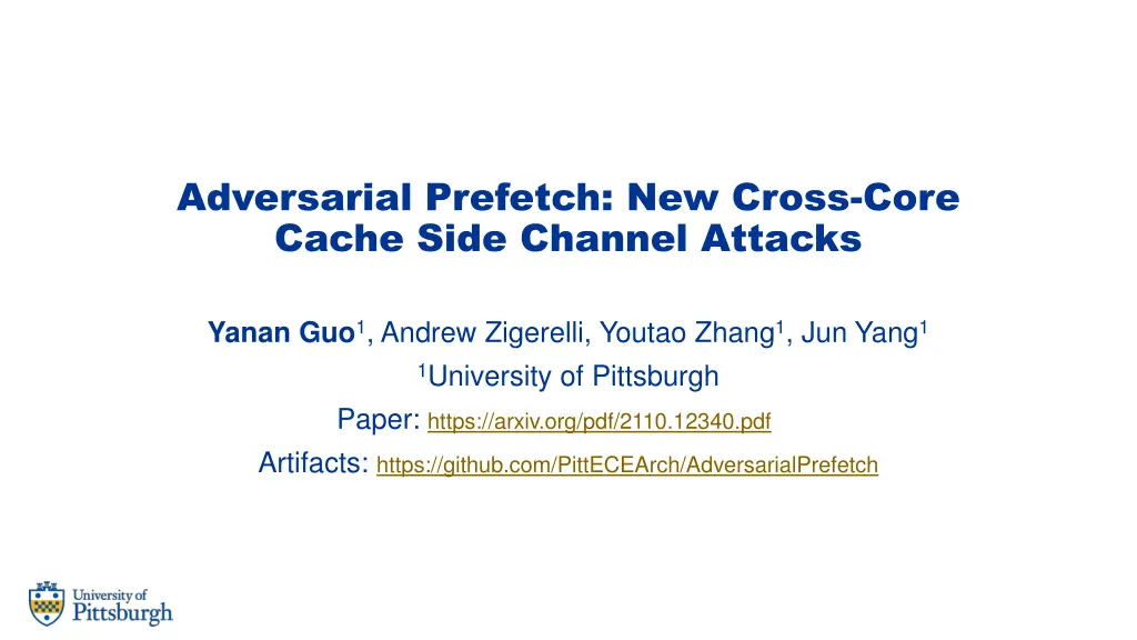 adversarial prefetch new cross core cache side 1