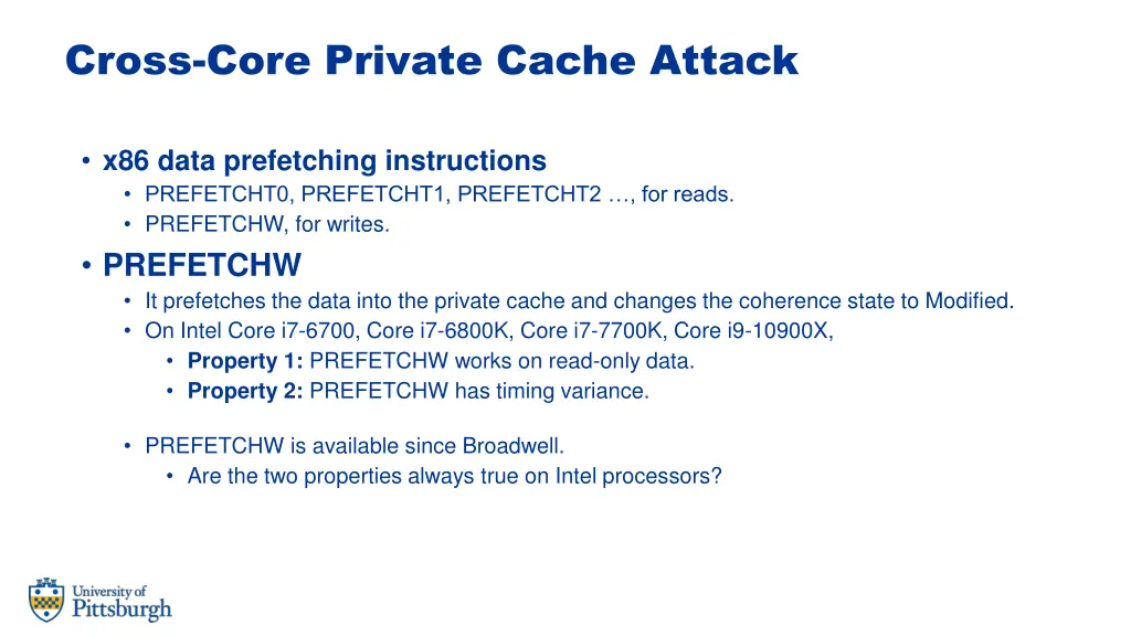cross core private cache attack 4