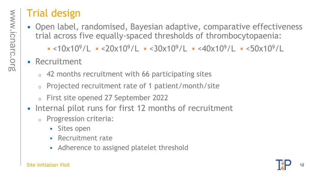 trial design open label randomised bayesian