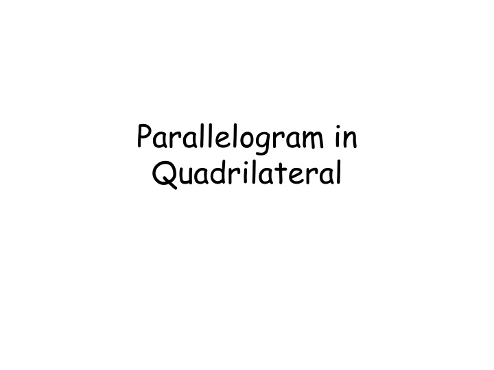 parallelogram in quadrilateral