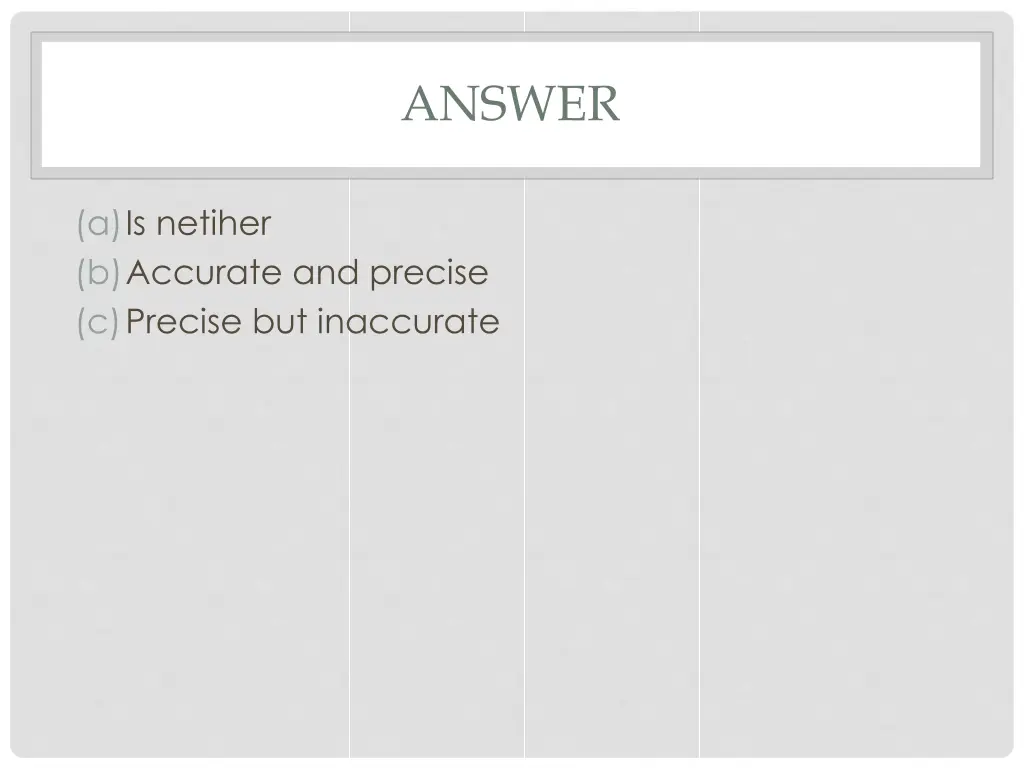 answer