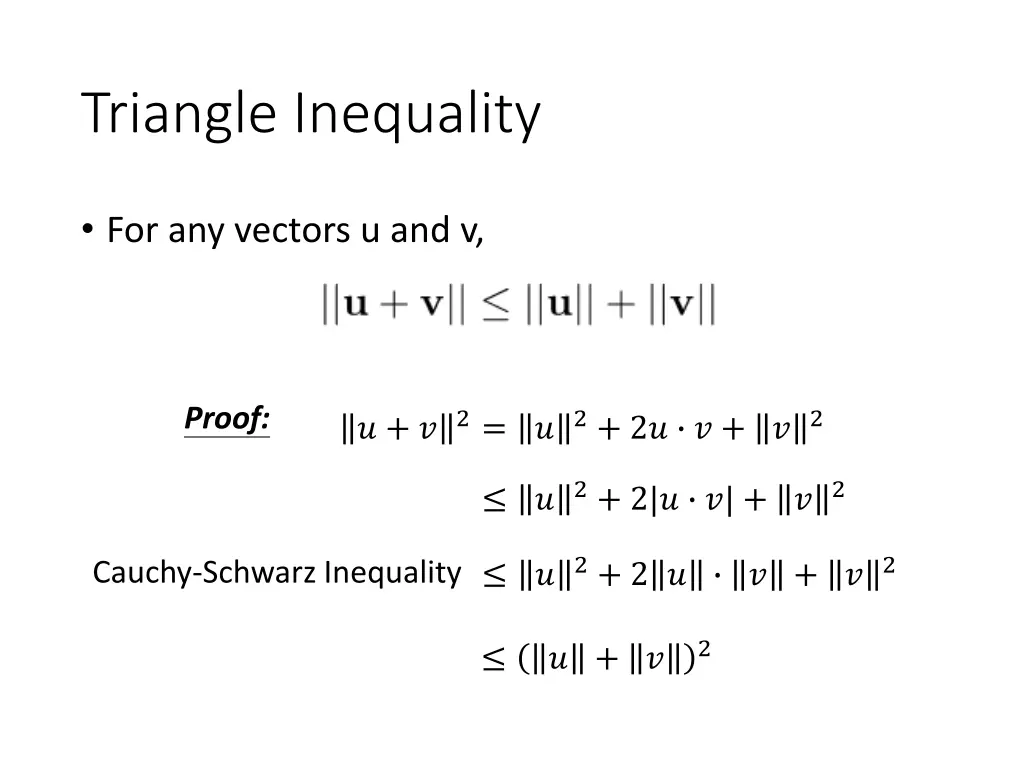 triangle inequality