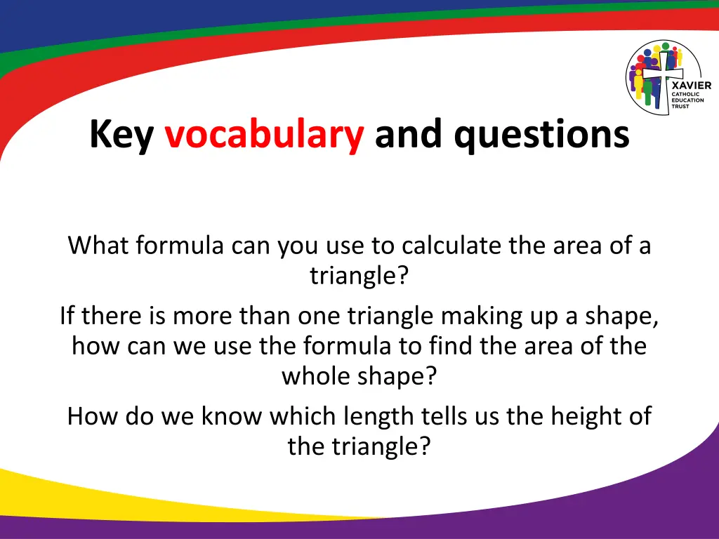key vocabulary and questions