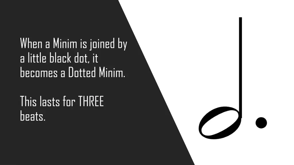 when a minim is joined by a little black