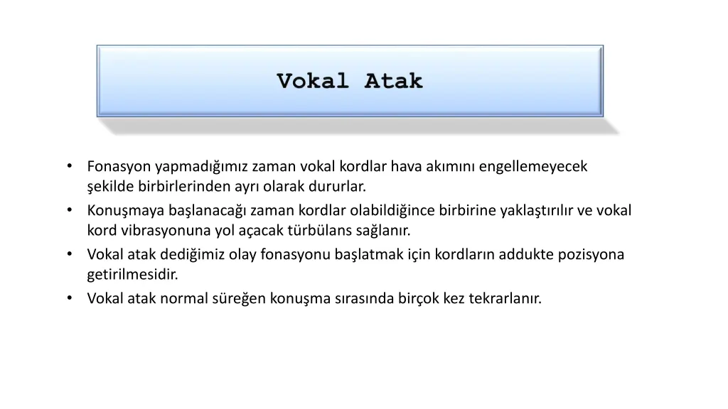 fonasyon yapmad m z zaman vokal kordlar hava