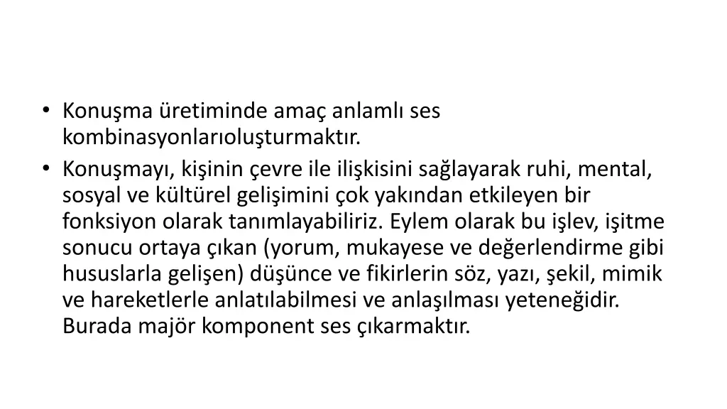 konu ma retiminde ama anlaml ses kombinasyonlar