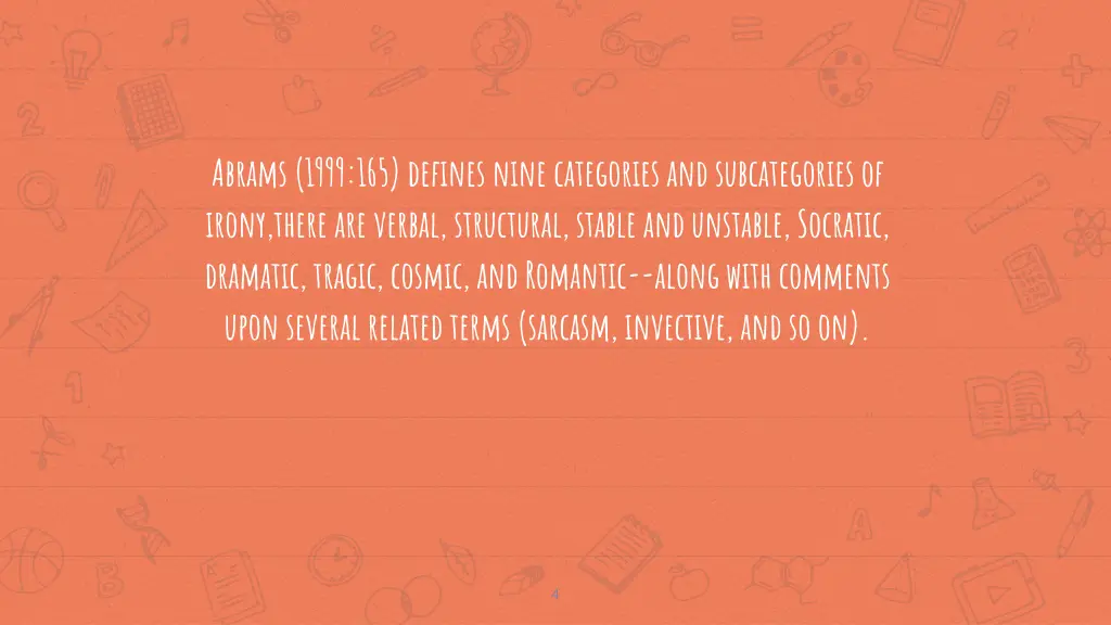 abrams 1999 165 defines nine categories