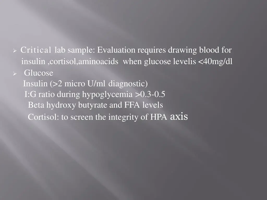 critical lab sample evaluation requires drawing