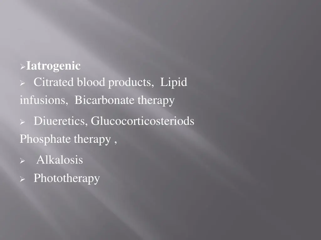 iatrogenic citrated blood products lipid