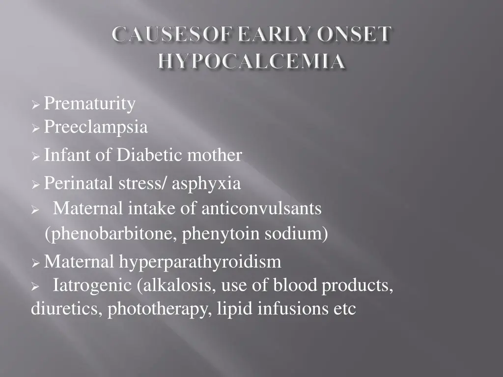 prematurity preeclampsia infant of diabetic