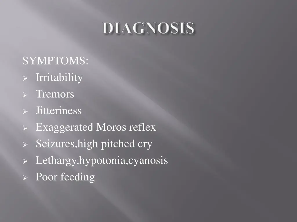 symptoms irritability tremors jitteriness