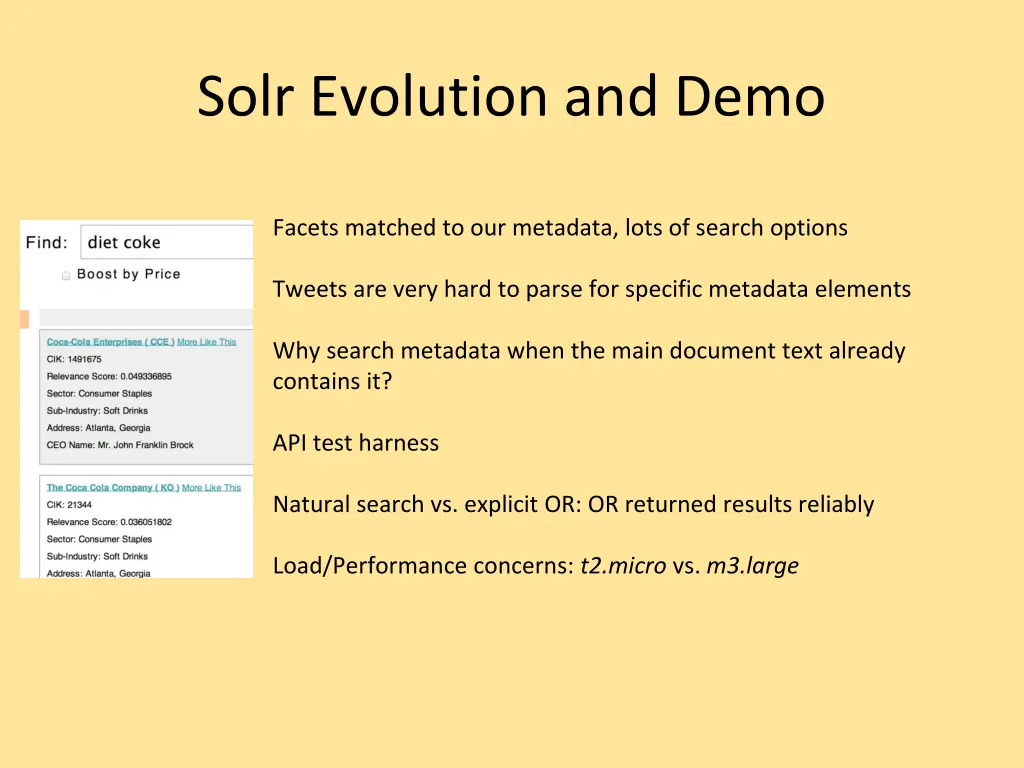 solr evolution and demo