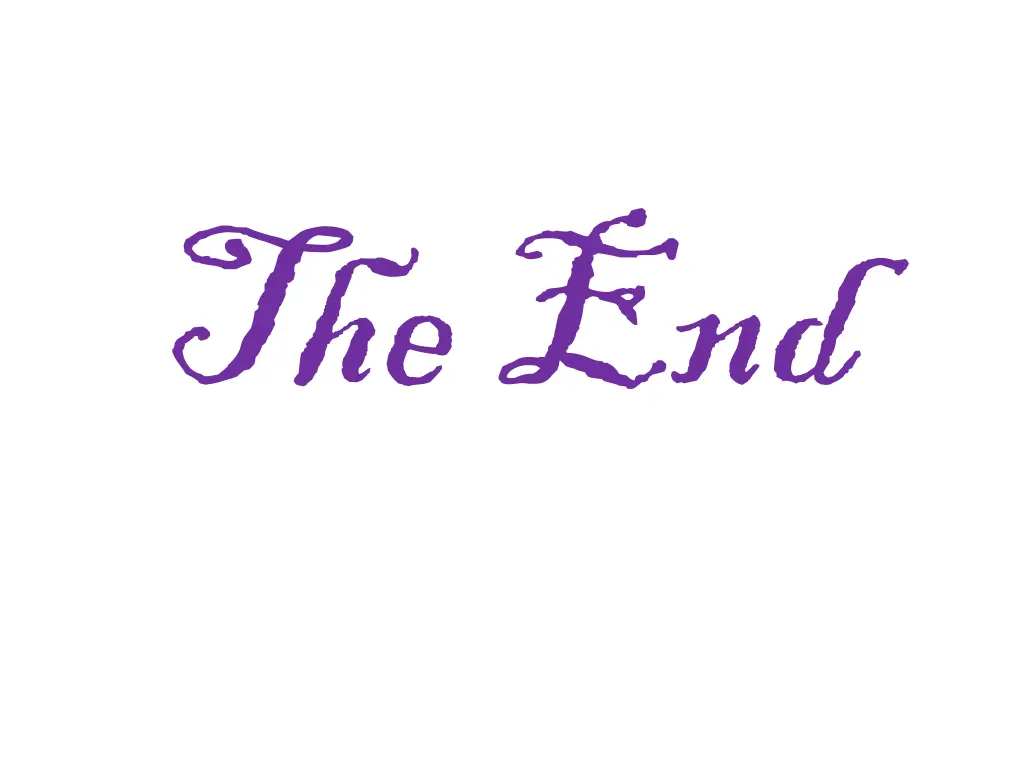 the end