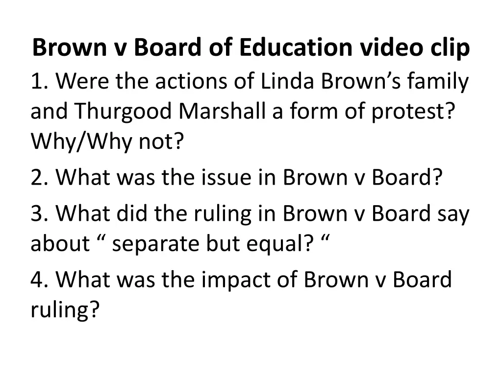 brown v board of education video clip 1 were