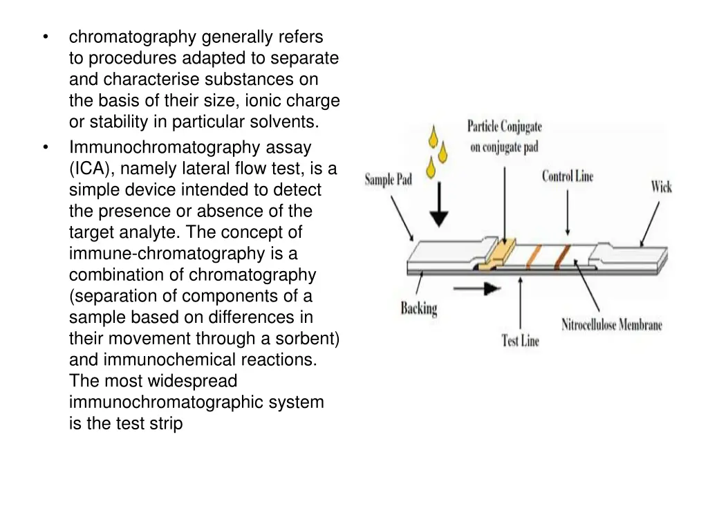 chromatography generally refers to procedures