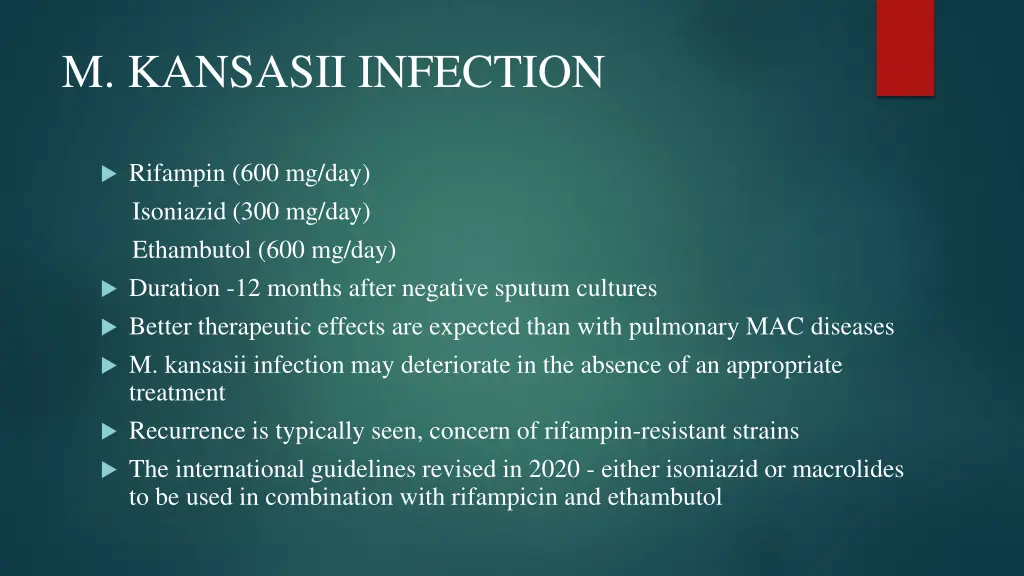 m kansasii infection