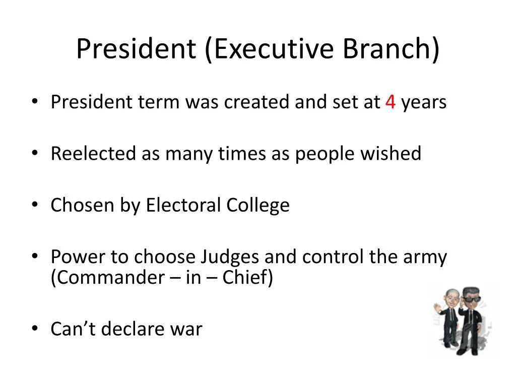 president executive branch