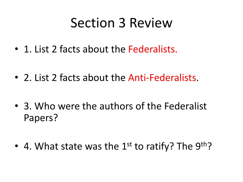 section 3 review
