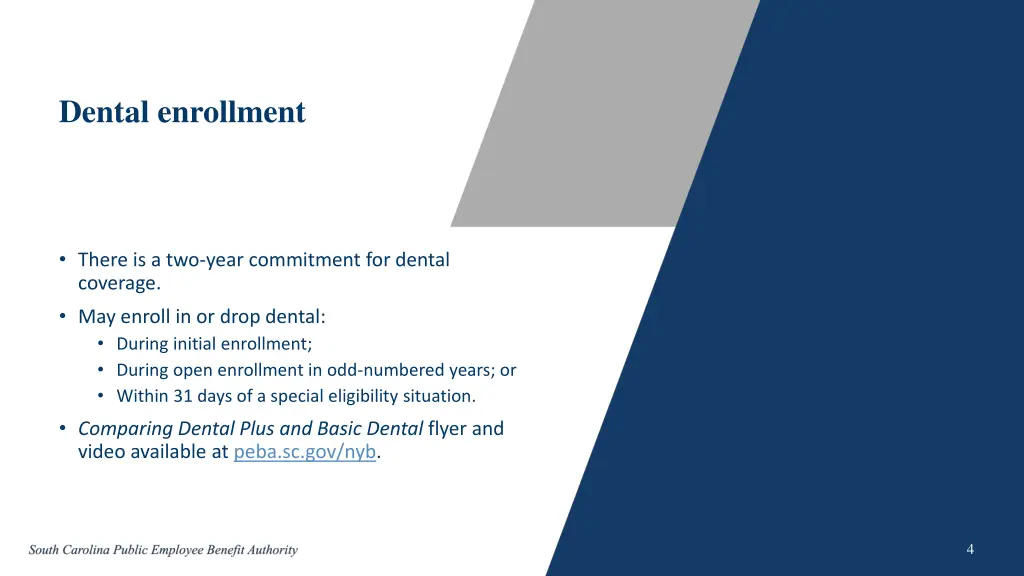 dental enrollment