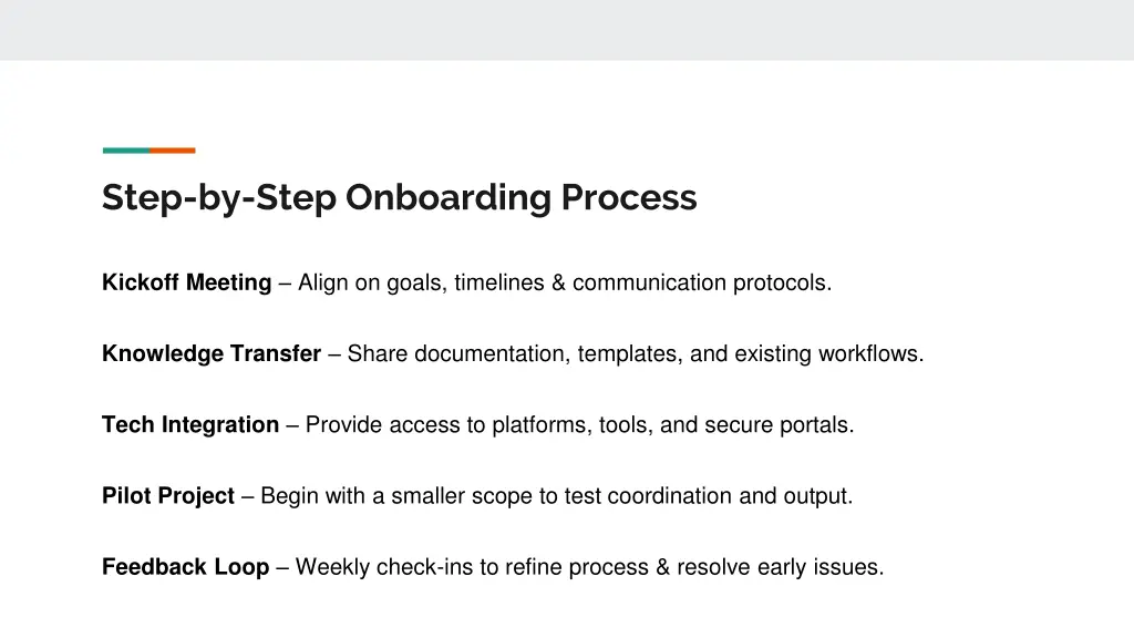 step by step onboarding process