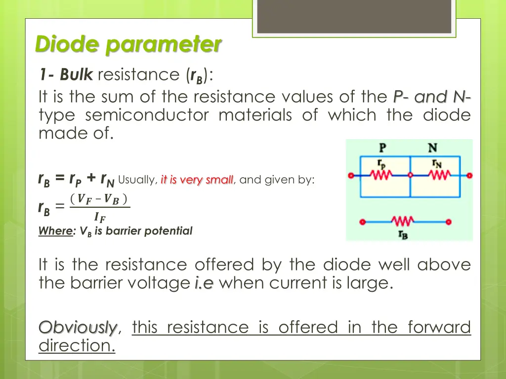 diode parameter
