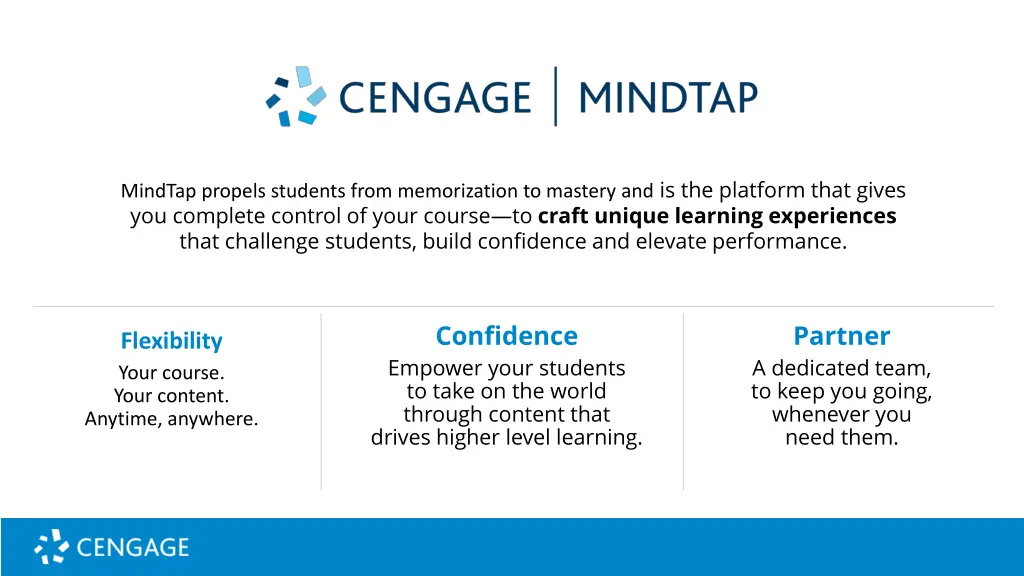 mindtap propels students from memorization