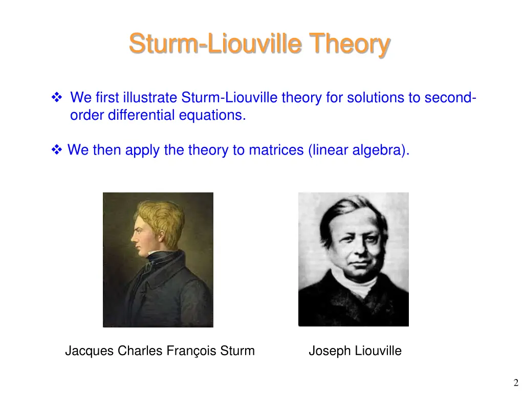 sturm liouville theory
