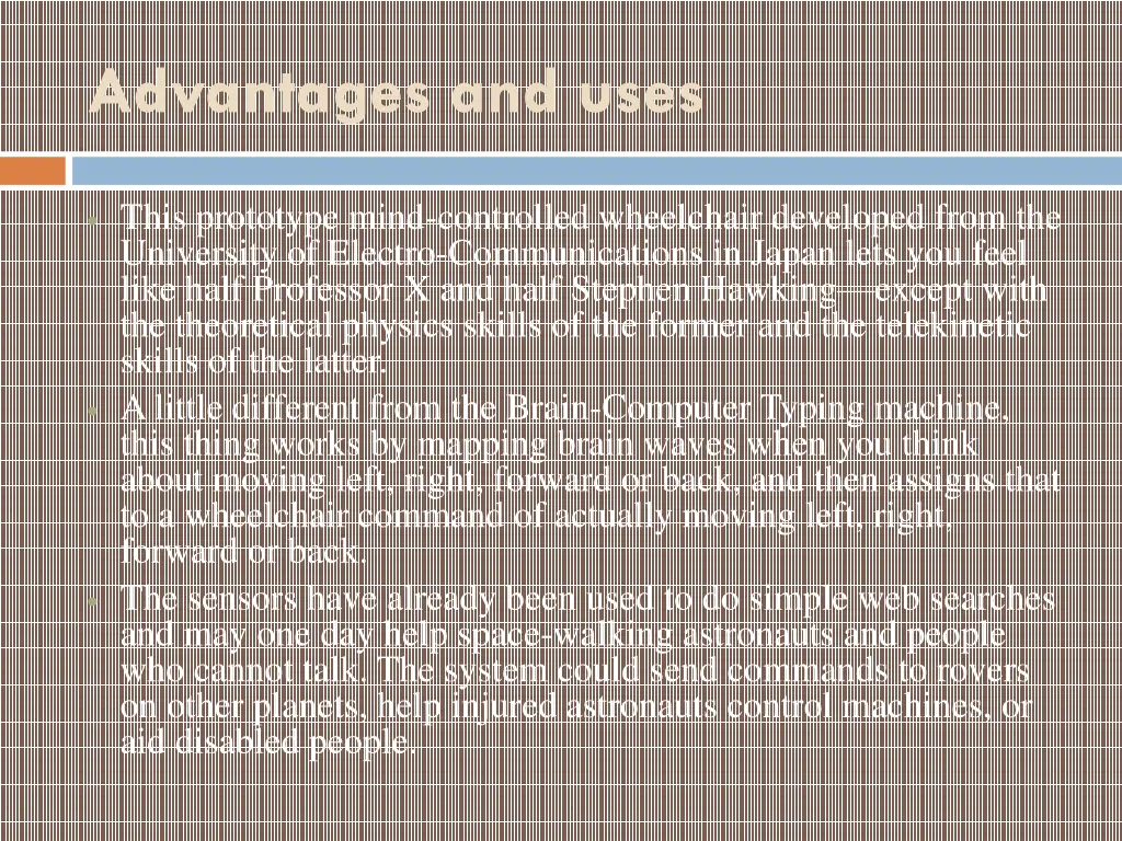 advantages and uses