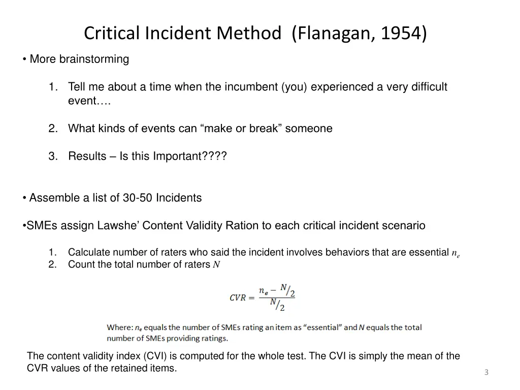 critical incident method flanagan 1954 1
