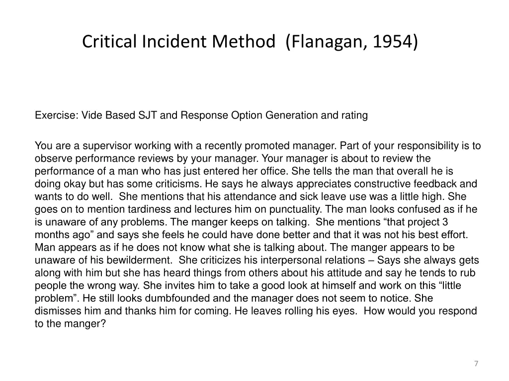 critical incident method flanagan 1954 5