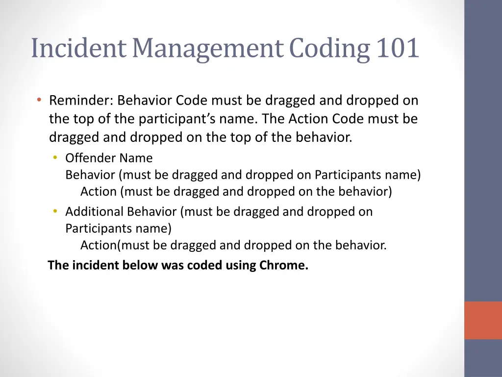 incident management coding 101
