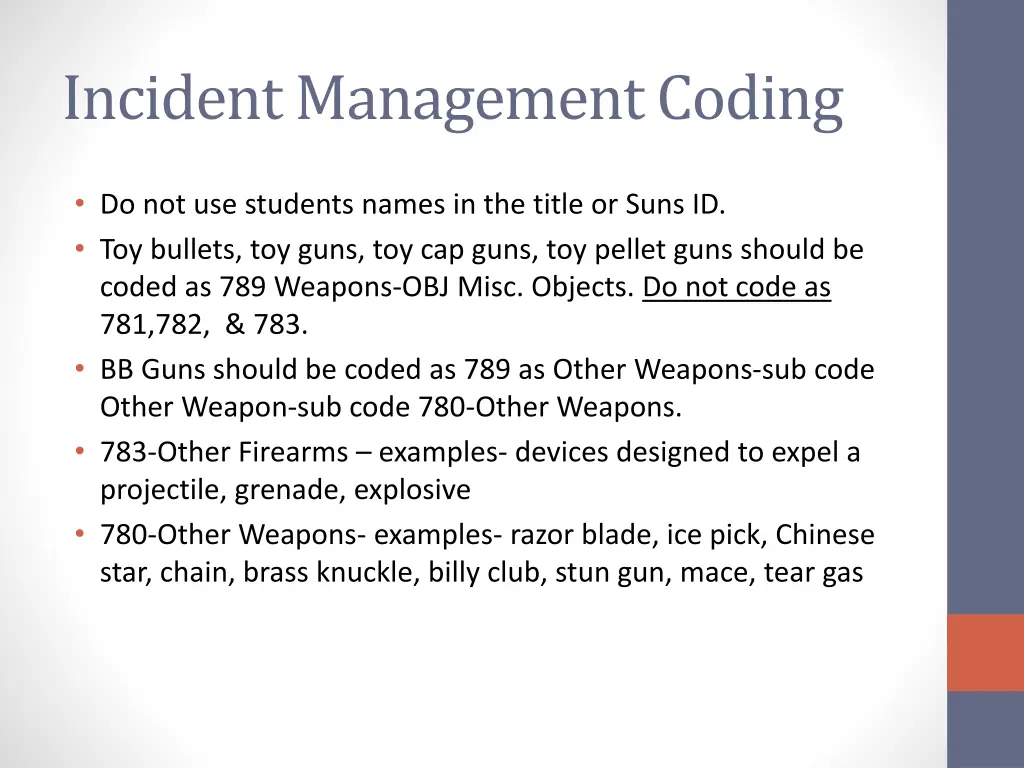 incident management coding 2