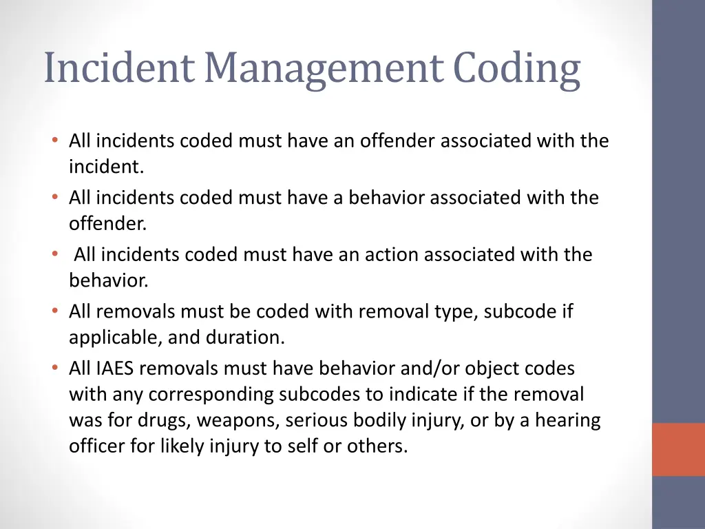 incident management coding 4