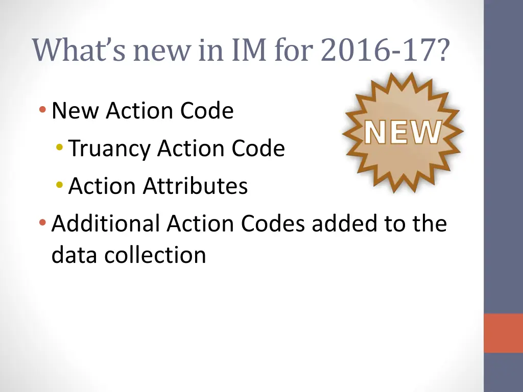 what s new in im for 2016 17