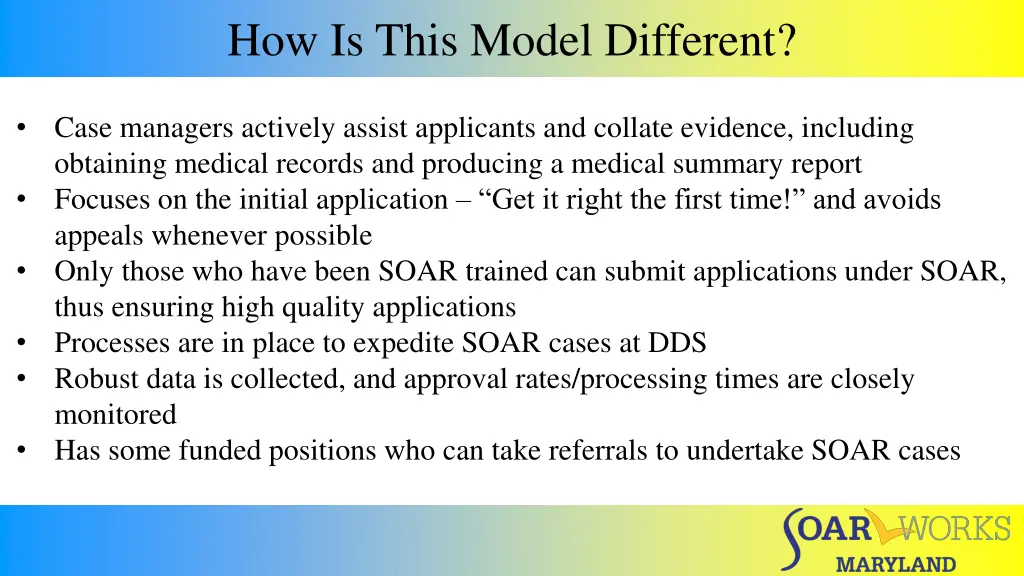 how is this model different