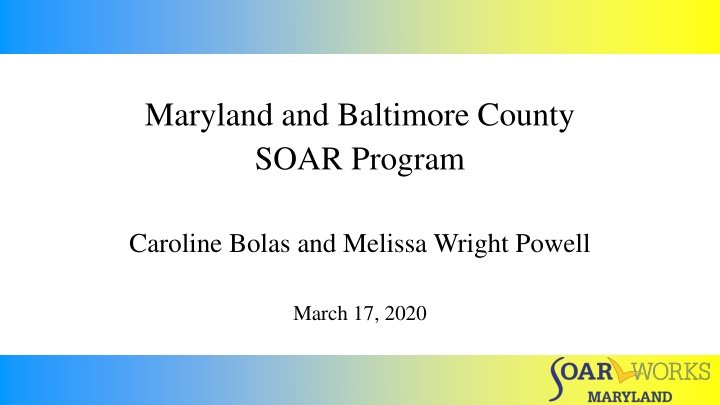 maryland and baltimore county soar program