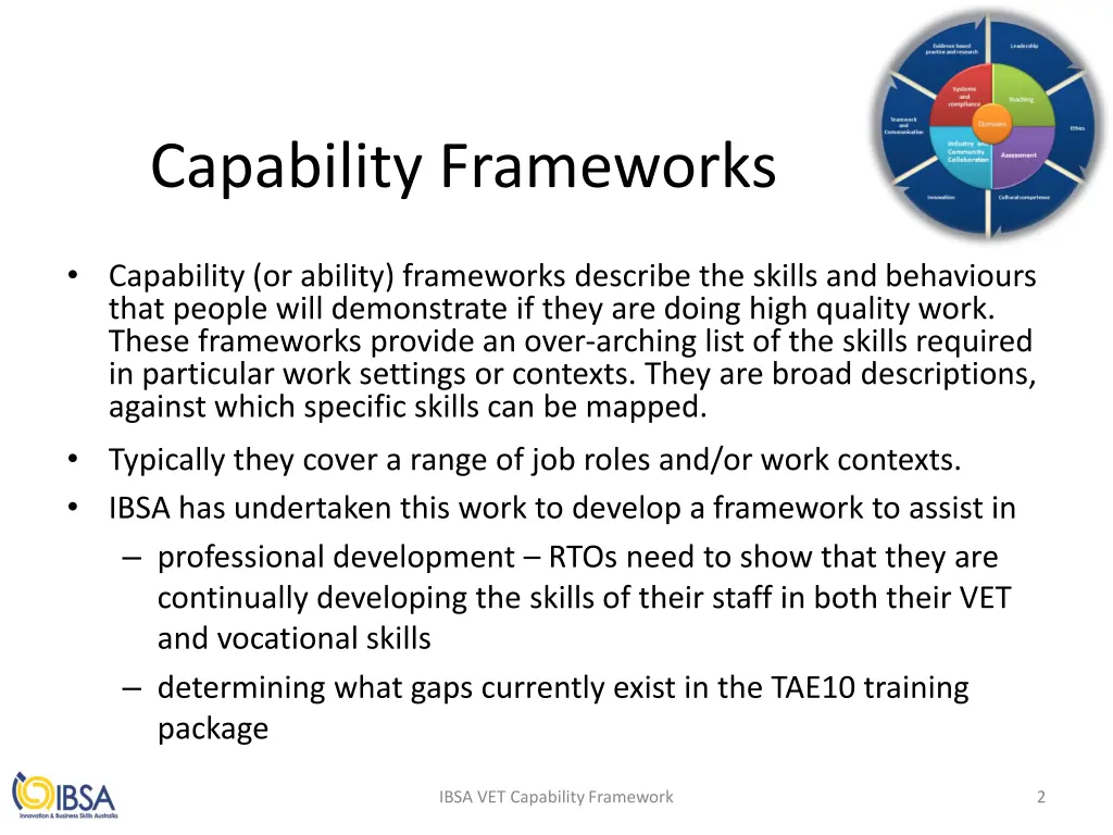 capability frameworks