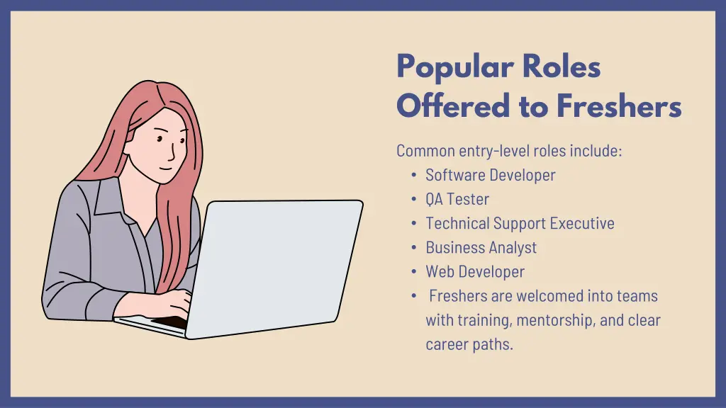 popular roles offered to freshers
