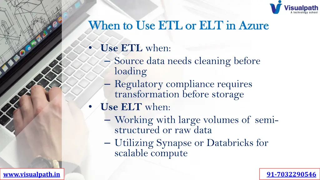 when to use etl or elt in azure when