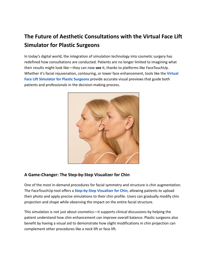 the future of aesthetic consultations with