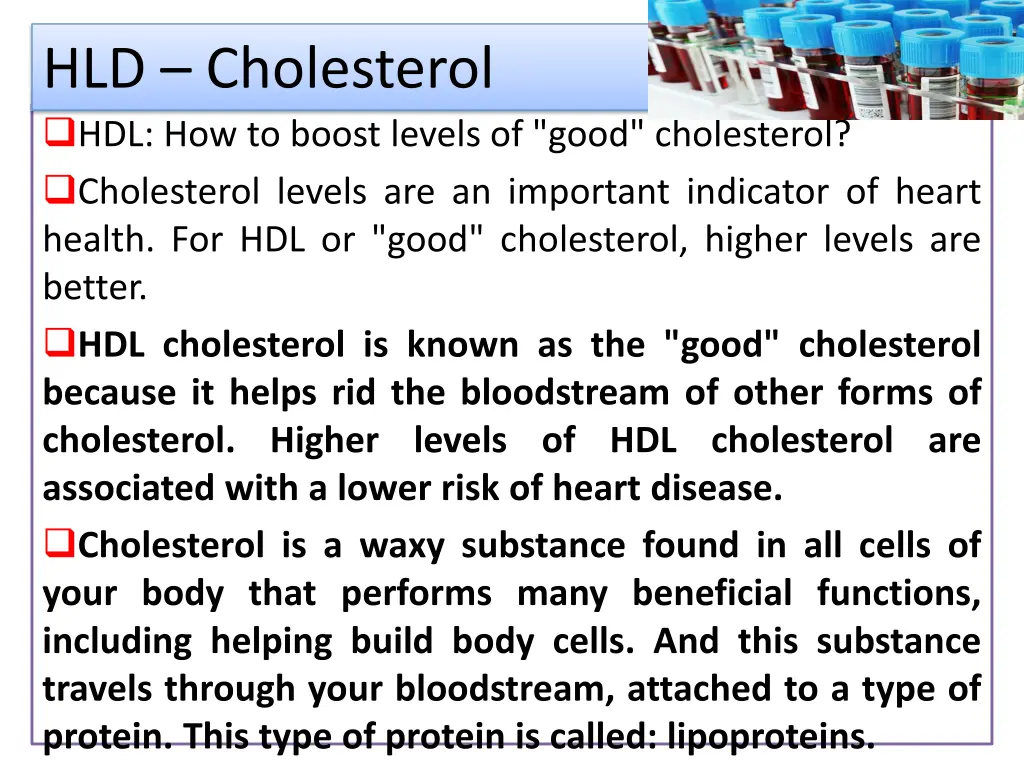 hld cholesterol