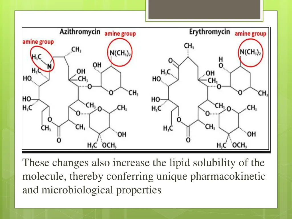 these changes also increase the lipid solubility