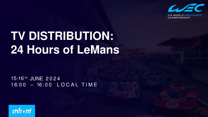 tv distribution 24 hours of lemans